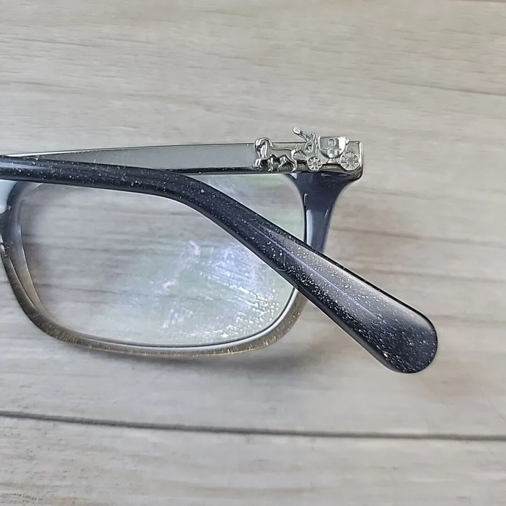 Coach HC 6110 5489 Denim Taupe Glitter Gradient Eyeglasses FRAMES ONLY 50-16-140